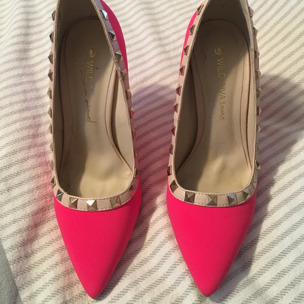 Hot pink heels